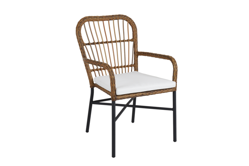 Anemon dining chair Natural colored/white