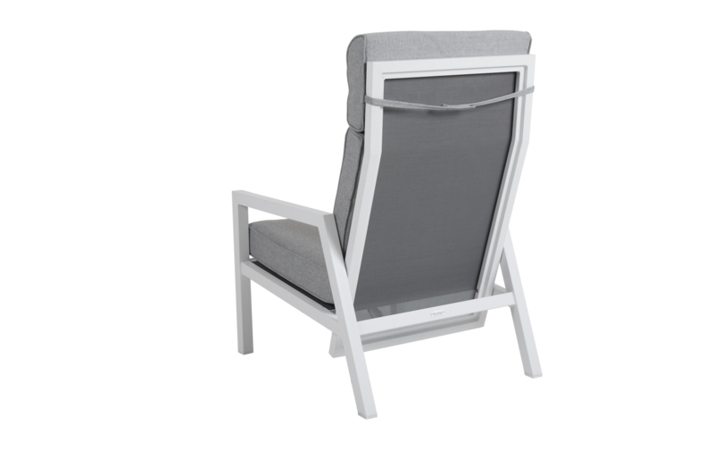 Belfort position armchair White/Pearl grey