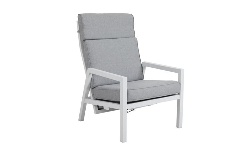 Belfort position armchair White/Pearl grey