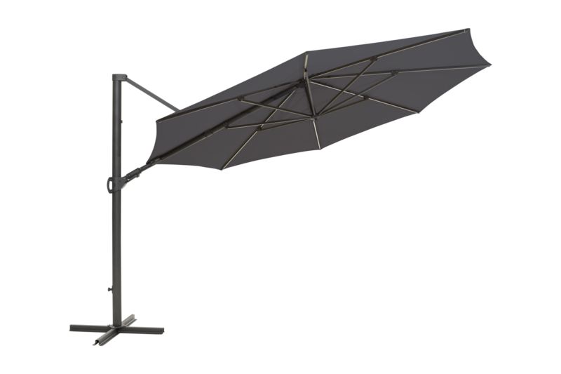 Cilento parasol Anthracite/grey