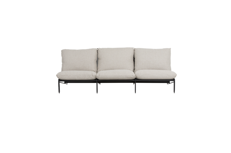 Blixt lounge chair Black/Cley beige