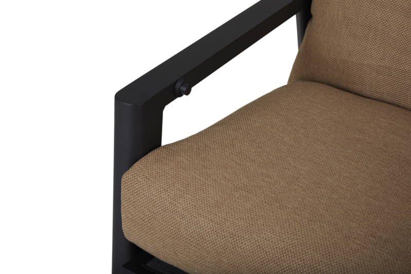 Slide position armchair Black/Cinnamon Gold