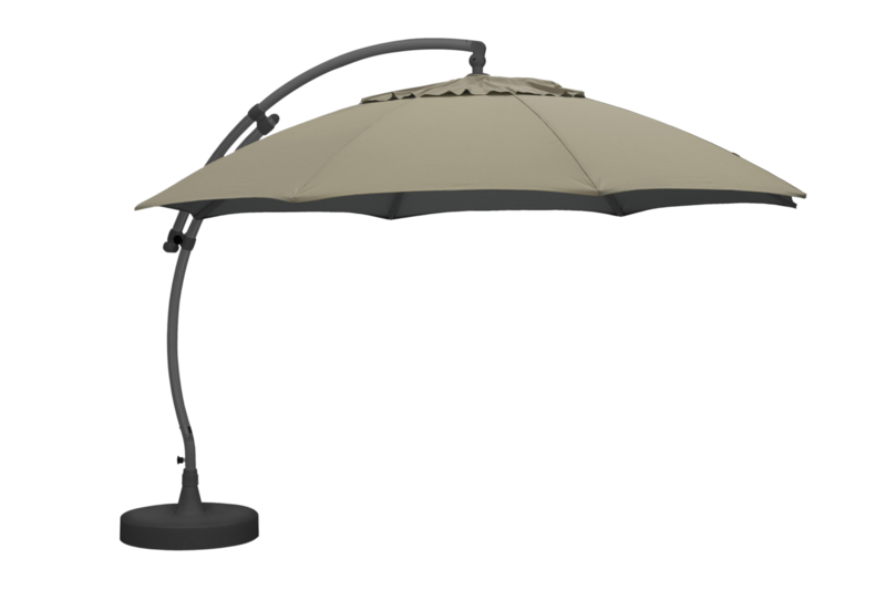 Easy Sun hanging parasol Anthracite/beige