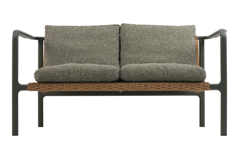 Motty 2-seater sofa Nordic Green/Teddy Verde