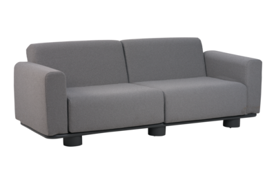 Bolster 2,5-seater sofa Anthracite/Teddy Grey
