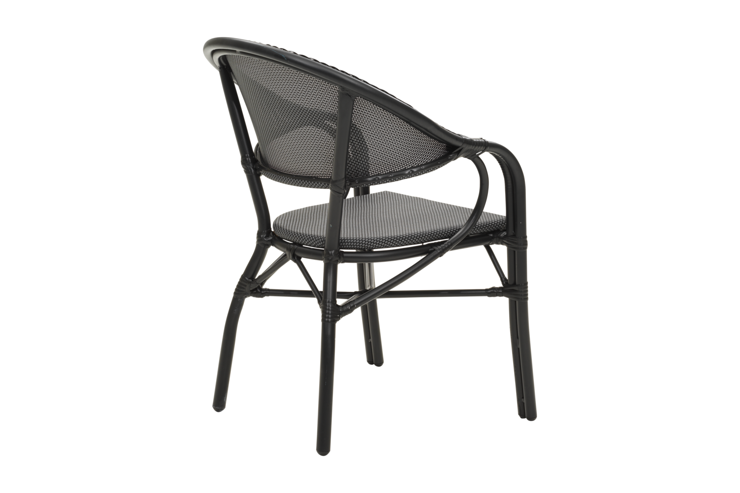 Parterre armchair Black/black