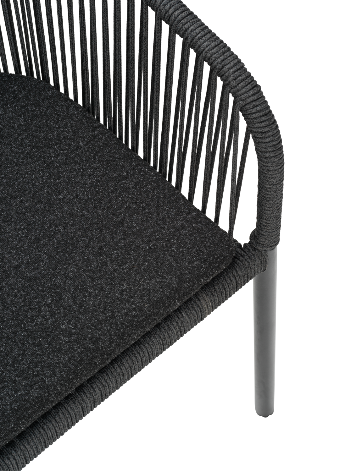 Delta armchair Anthracite/Teddy Black