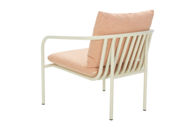 Bendt armchair Pearl White/Teddy Orange