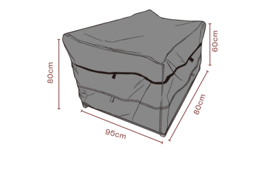 Furniture cover armchair Black