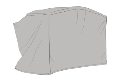 Cover garden swing Grey