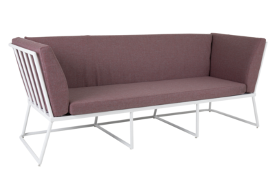 Vence 3-seater sofa White/Peony
