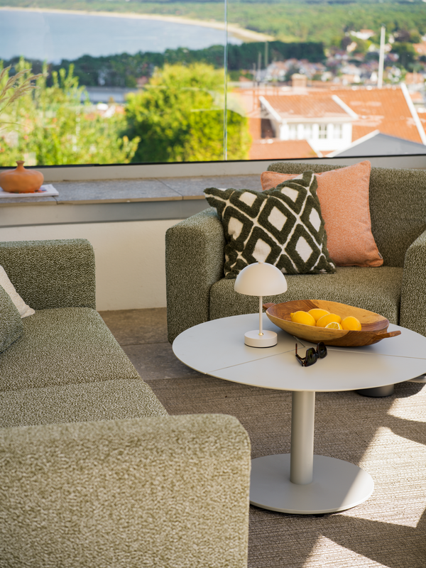 Bolster 2,5-seater sofa Anthracite/Teddy Verde