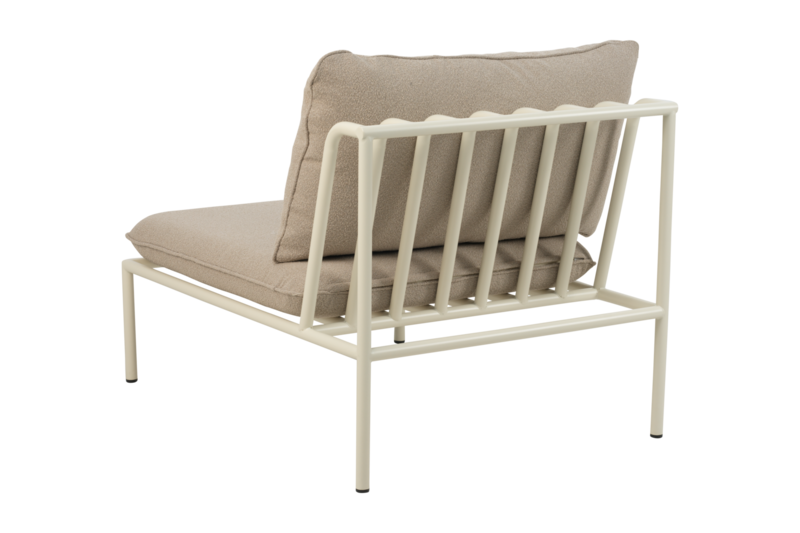 Collier center piece Pearl White/Teddy Beige