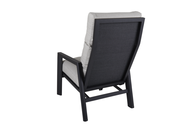 Slide position armchair Black/Ash