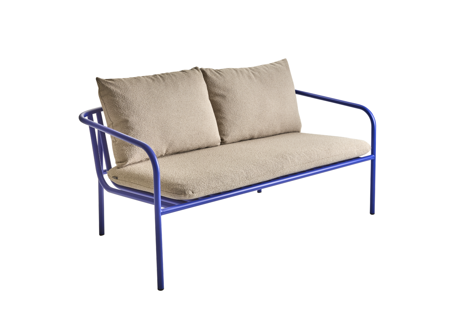 Bendt 2-seater sofa Indigo Blue/Teddy Beige