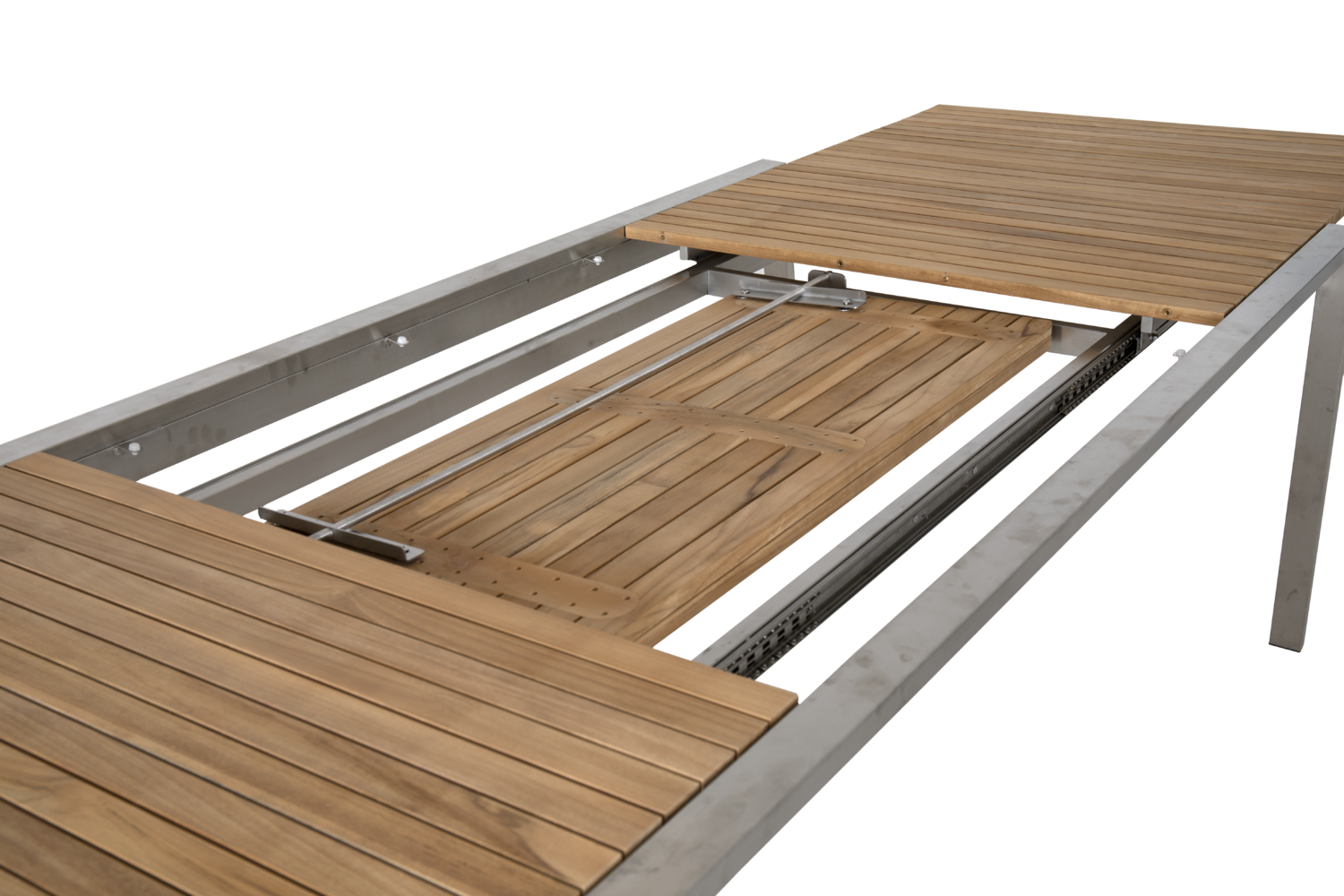 Naos dining table Stainless steel/teak