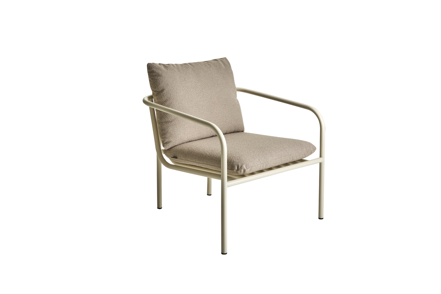 Bendt armchair Pearl White/Teddy Beige