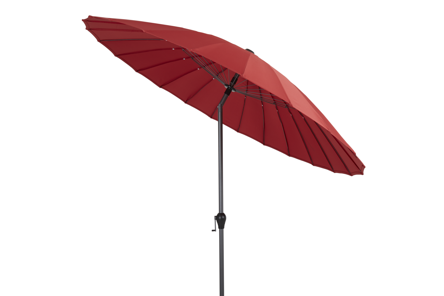 Shanghai parasol Anthracite/red