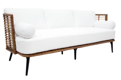 Covelo 3-seater sofa Natural colored/black