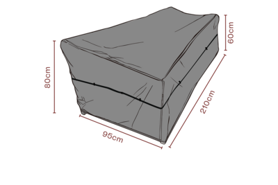 Furniture cover sofa Black