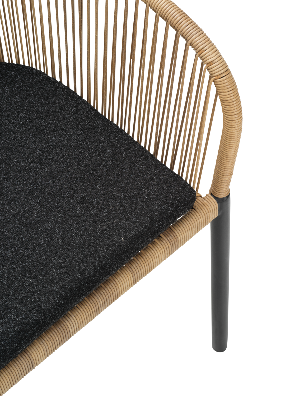 Delta armchair Black/Teddy Black