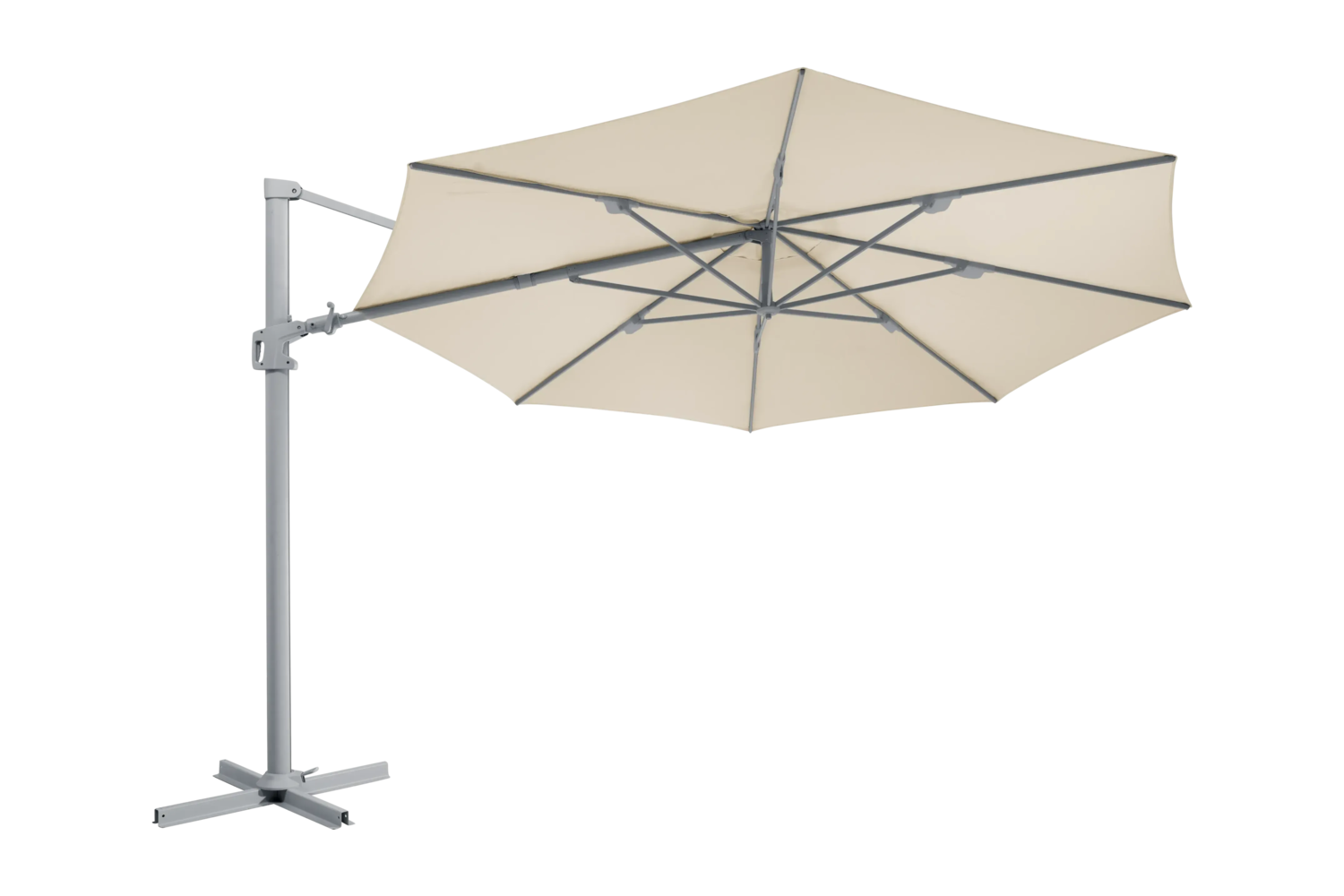 Vinovo hanging parasol Khaki/Light Grey