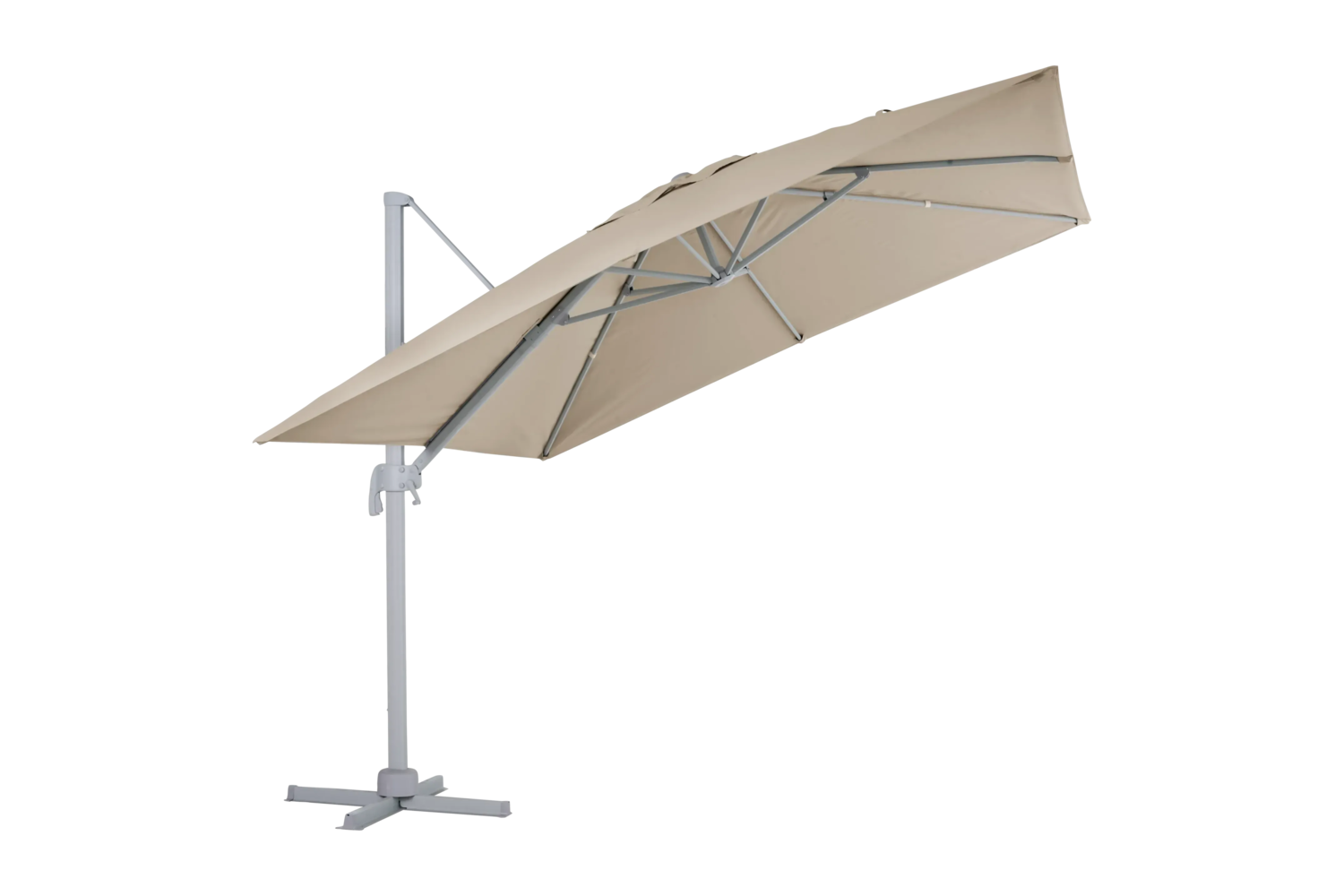 Linz hanging parasol Khaki/Light Grey