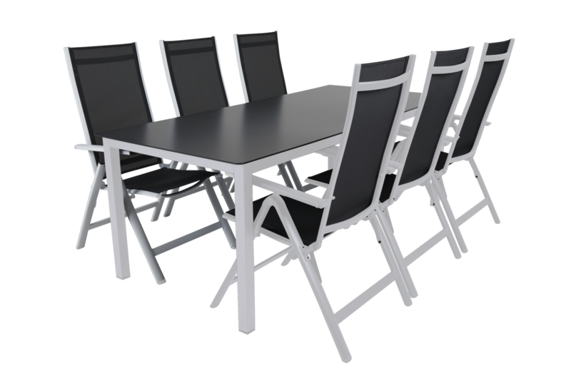 Rana dining table White/black