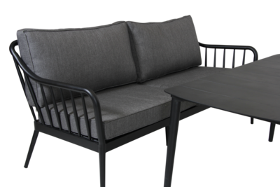 Coleville 3-seater sofa Black/grey