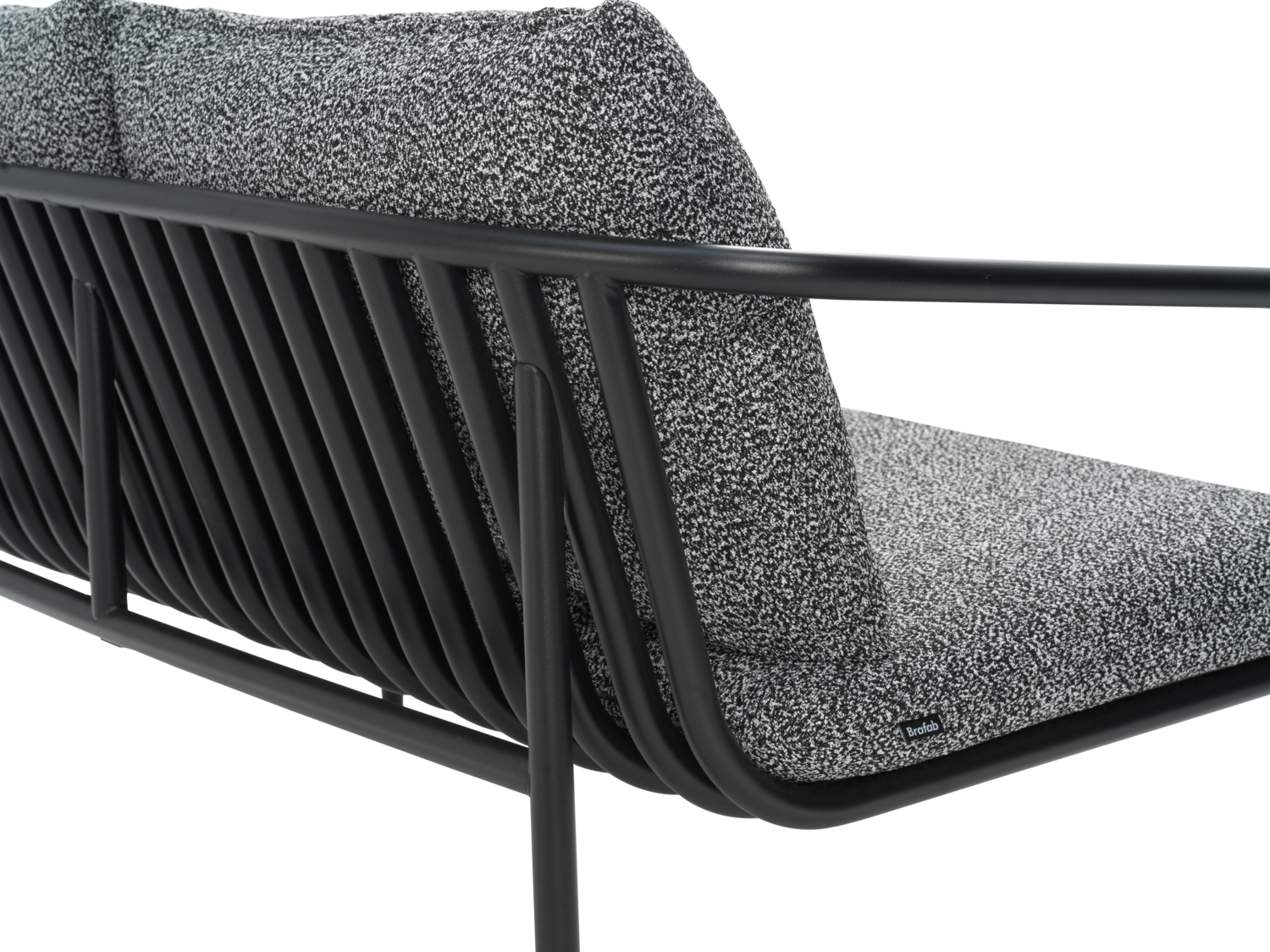 Bendt 2-seater sofa Black/Teddy Ant