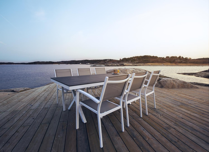 Leone dining table White/grey