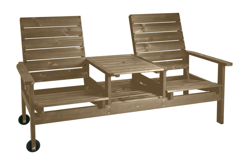Du & Ja 2-seater sofa Brown
