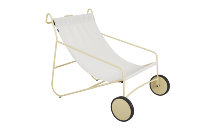 Poul Chair lounge chair Lemon/Off-white