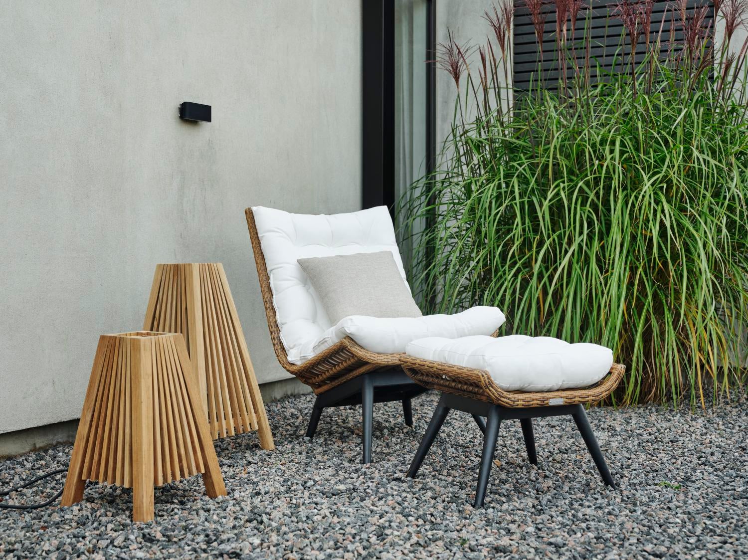 Covelo lounge chair Natural colored/white
