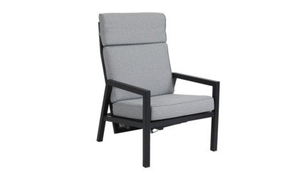 Belfort position armchair Black/Pearl grey