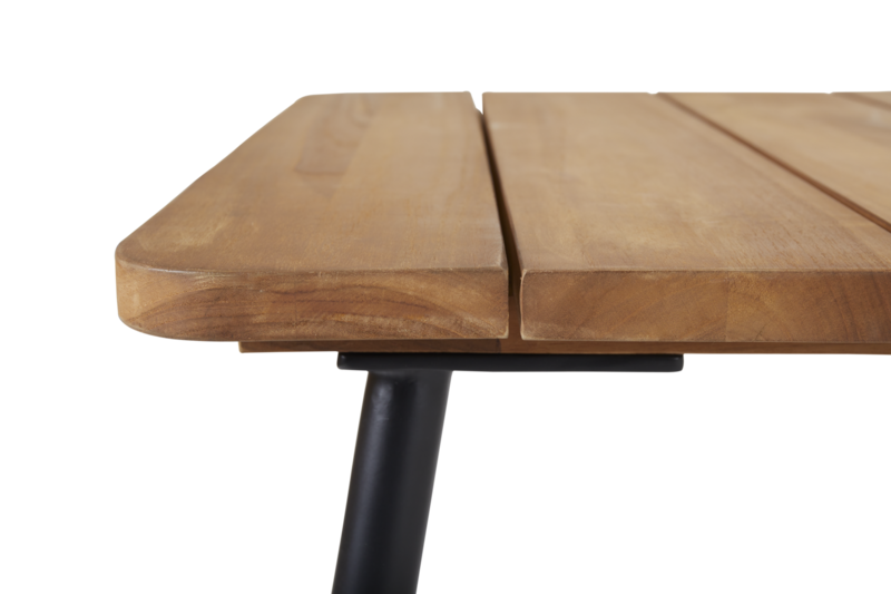 Nolli dining table Black/teak