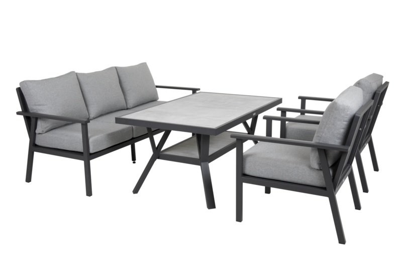 Samvaro 3-seater sofa Anthracite/Pearl grey
