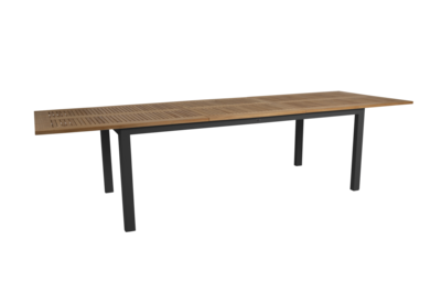 Lyon dining table Black/teak