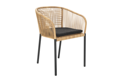 Delta armchair Black/Teddy Black