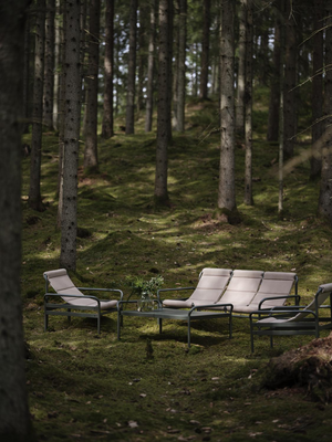 Sling armchair Nordic Green/Barley