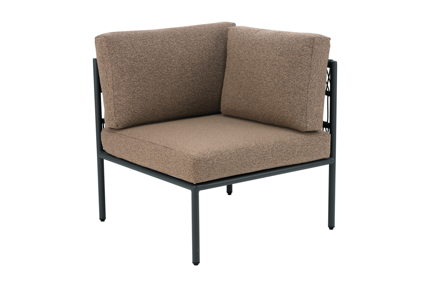 Reno corner Black/Raw Peanut