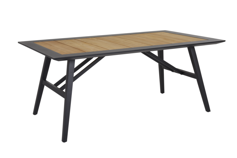 Chios dining table Black/teak