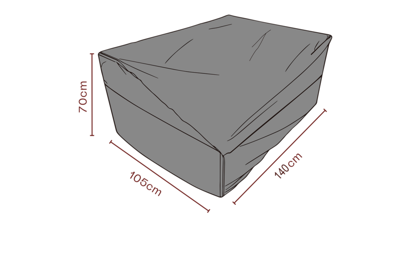 Furniture cover sofa Black - Breathable