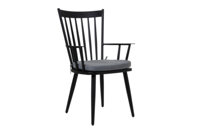 Alvena armchair Black/grey