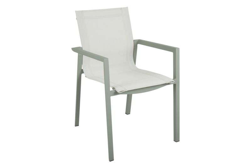 Delia armchair Dusty green/Off-white