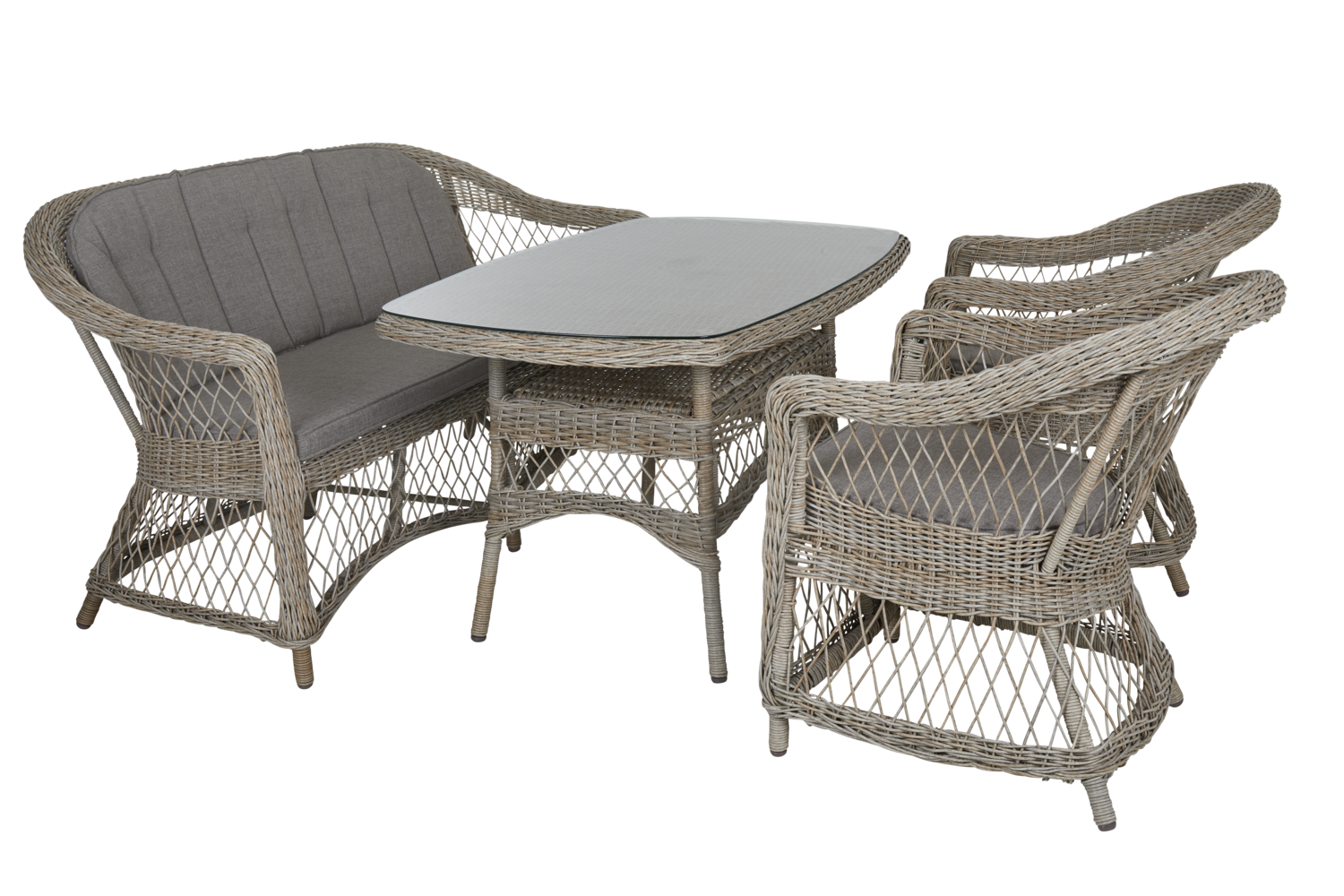 Kamomill 2-seater sofa Beige/beige