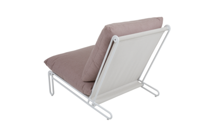 Blixt armchair White/Dusty pink