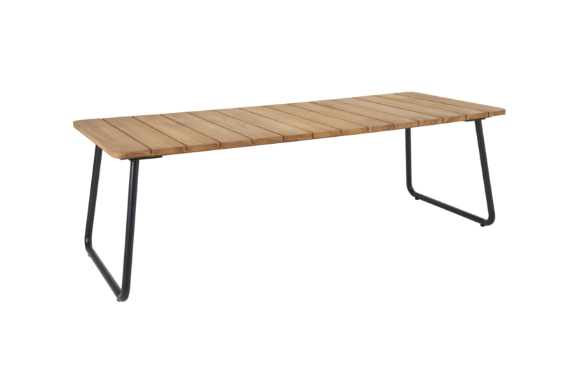 Nolli dining table Black/teak