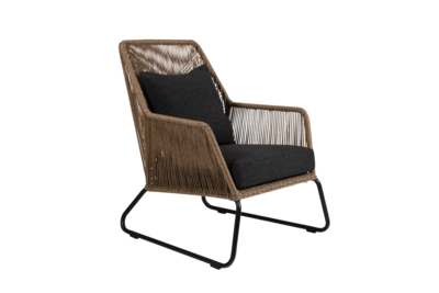 Midway armchair Natural colored/black