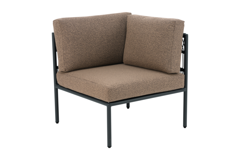 Reno corner Black/Raw Peanut